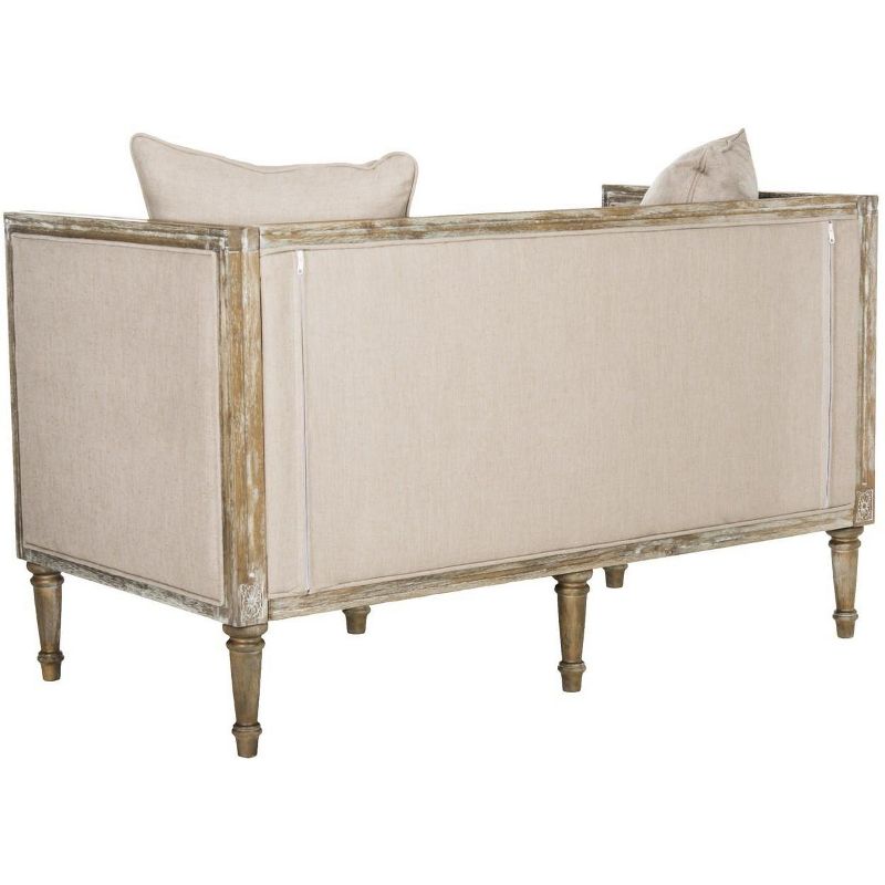 Leandra Rustic French Country Settee  - Safavieh, 4 of 7