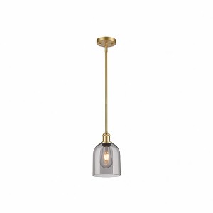 Bella - 1 Light Stem Hung Mini Pendant In Industrial Style-9.5 Inches Tall and 5.5 Inches Wide - 1 of 1