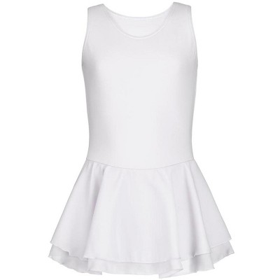 Capezio White Classics Double Layer Skirt Tank Dress - Girls ...