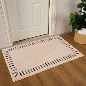 VECELO Front Door Mat Welcome Mat, Absorbent Muddy Kitchen Rugs, Non-Slip Rubber Backing Doormat - 1 of 4