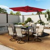 Clihome 10 Ft.Outdoor Patio Cantilever Umbrella with 360 Degrees Rotation,LED Lights,Waterproof Fade-Resistant Canopy with Cross Base - 3 of 4