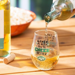 Evergreen New York Jets, 17oz Boxed Stemless Wine - 1 of 4