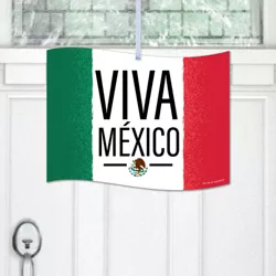 Big Dot of Happiness Viva Mexico - Hanging Porch Mexican Independence Day Party Outdoor Decorations - Front Door Decor - 1 Piece Sign