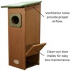 JCS Wildlife Recycled Poly Lumber Wood Duck House - 3 of 4