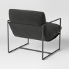 Metal Framed Sling Accent Chair Dark Gray - Room Essentials™ - 4 of 4