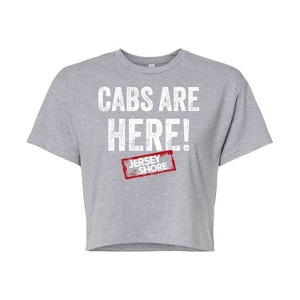 Women's - Jersey Shore - Cabs Are Here Cropped Graphic T-Shirt - 1 of 4