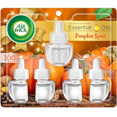 Air Wick Scented Oil Refill Air Freshener - Pumpkin Spice - 5pk/3.38oz