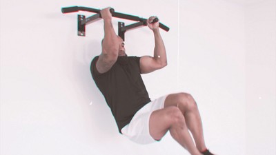 Foldable Black Steel Doorway Pull-Up Bar