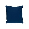 HomeRoots 20" Blue and White Interlocking Cotton Throw Pillow - 4 of 4