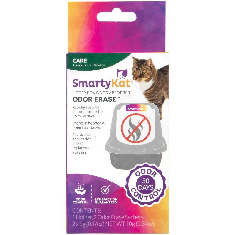 SmartyKat Odor Erase Cat Litter Absorber - 2pk, 1 of 10