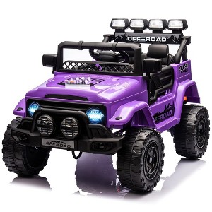 Ride On Truck Car for Kids, 12V Electric Ride On Car with Remote Control - 1 of 4
