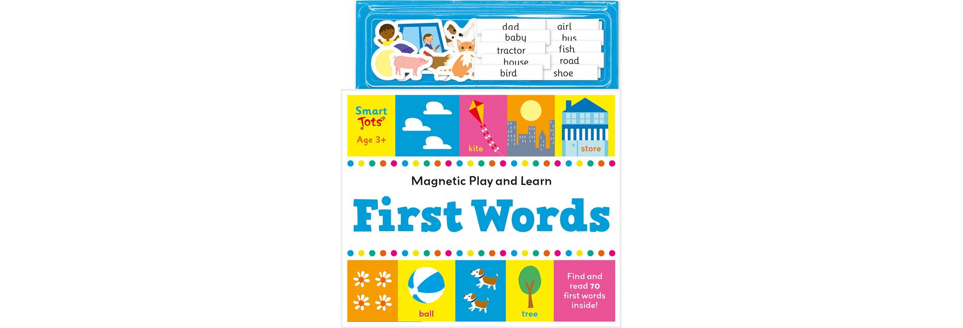 First Words - (Magnetic Play & Learn) by  Susie Linn (Board Book)