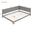 Twin/Full Size Wooden Daybed, L-Shaped Sofa Bed Frame - HABITRIO - 3 of 4
