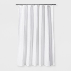 Woven Shower Curtain White - Threshold