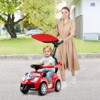 Safstar 3-in-1 Sliding Walker w/ Adjustable Canopy Horn Music & Light for Boys & Girls - 4 of 4