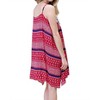 Women's Asymmetrical Aztec Tank Dress - KORI - 2 of 3
