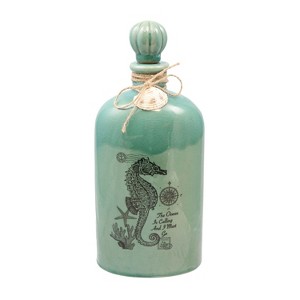 Beachcombers Seahorse Teal Ceramic Jug - 1 of 2