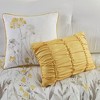 Okak All Size 5-Piece Full-print Floral Striped Bed Comforter Set with Decorative Pillows,Comfortable Lightweight Quilt Bedding Sets,Machine Washable - 3 of 4
