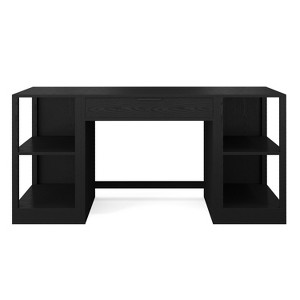 Martha Stewart Kayden Home Office Modular Single-Drawer Desk with Dual 2 Tier Shelves - 1 of 4