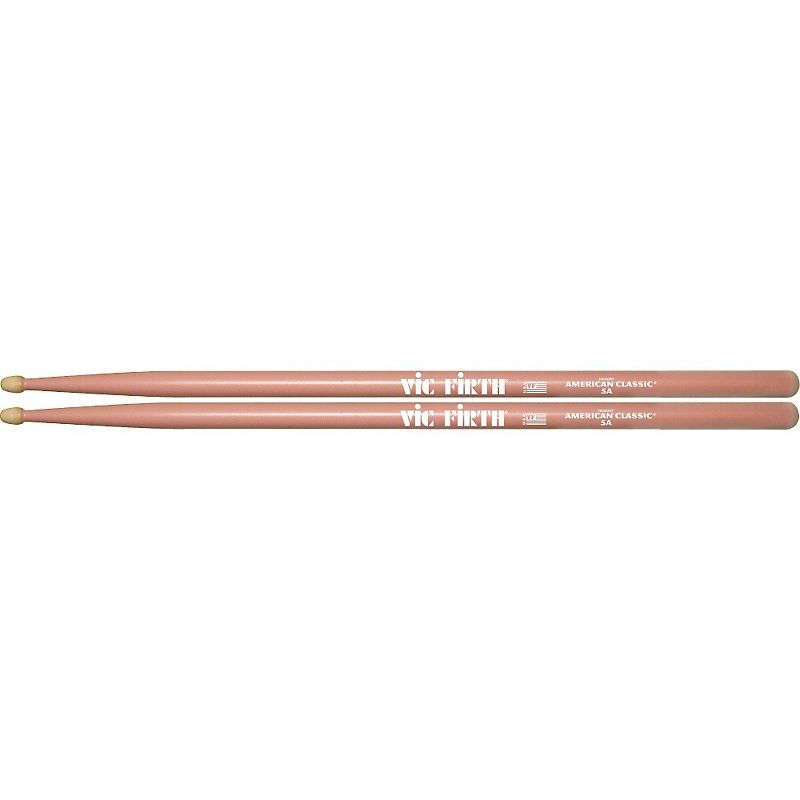Vic Firth American Classic Drum Sticks, Pink 5A, 1 of 2