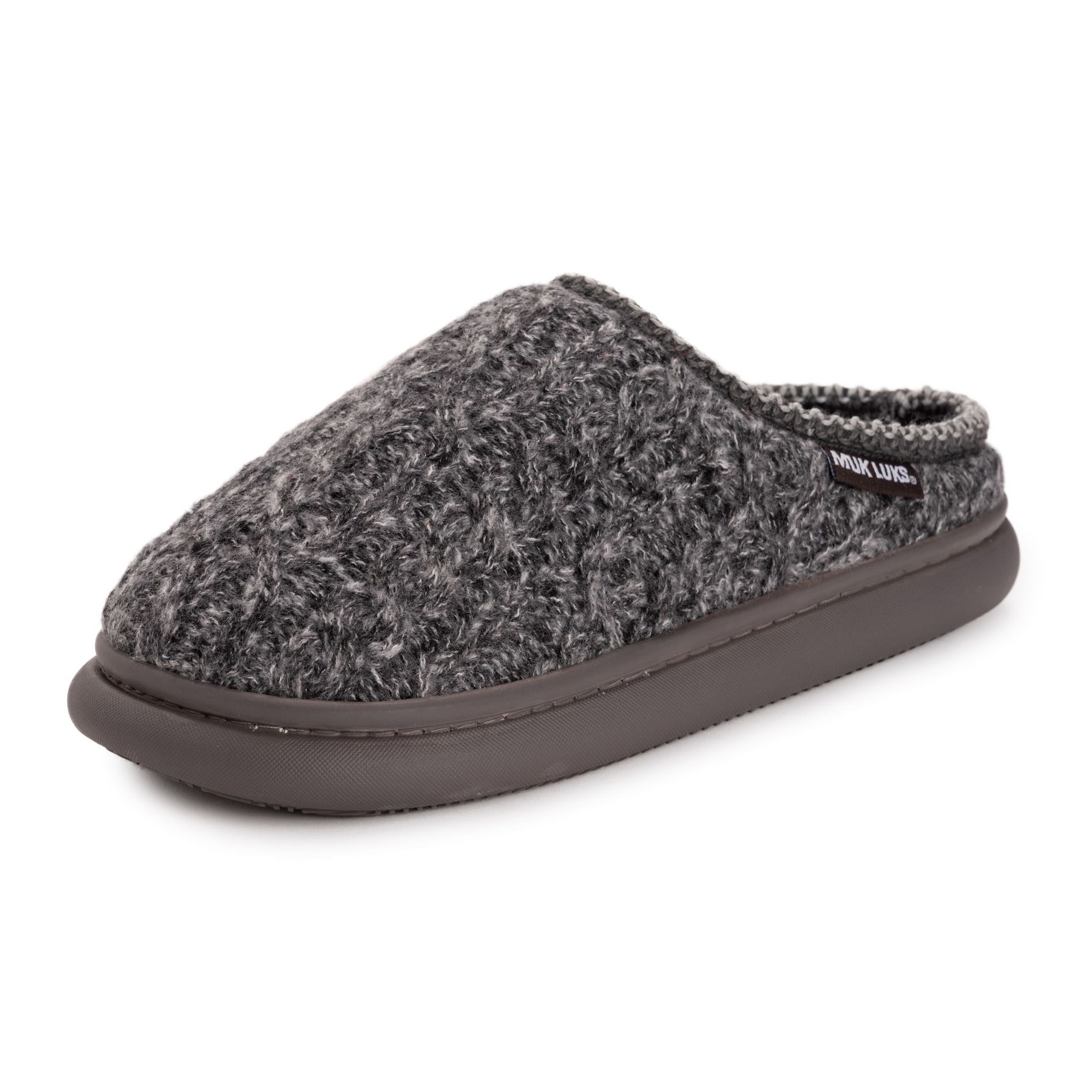 MUK LUKS Women's Bindi Clog, Grey, Small