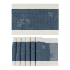 REGALWOVEN PVC Heat Resistant Washable Placemats 18 x 12 Inch 6 Pcs - 1 of 4