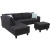 NicBex Couches for Living Room 98" Left Hand Facing Sofa Couches Modern Comfy Upholstered Sofa with Chaise and Storage Ottoma - 4 of 4