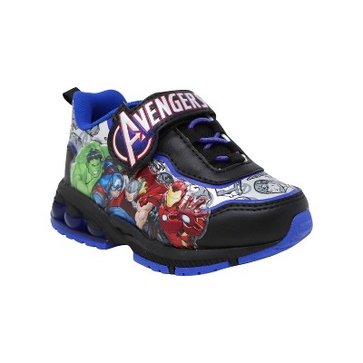 Toddler Boys' Marvel Avengers Athletic Sneakers - Black/Blue