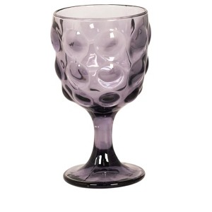 Slickblue Set of 6 Vintage Purple Mouth-Blown Beverage Goblets - Dishwasher Safe - 1 of 3