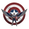 Men's Marvel The Falcon and the Winter Soldier Sam Wilson Shield Sweatshirt - 2 of 4