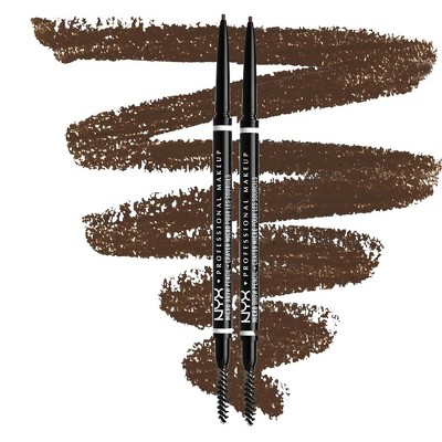 NYX PROFESSIONAL MAKEUP Micro Brow Pencil (6 Brunette) Precise Eyebrow Pencil | WaterProof | All Day Eye Wear (PACK OF 2)