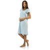 Casual Nights Women's Lace Short Sleeve Nightgown - 2 of 4