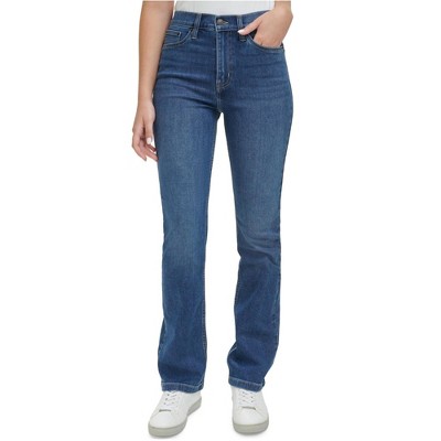 Calvin Klein Womens Whisper Soft Bootcut Boot Cut Jeans
