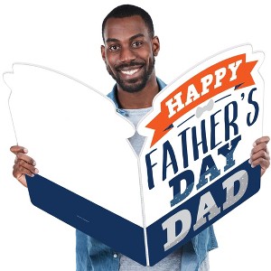 Big Dot of Happiness Happy Father's Day - We Love Dad Giant Greeting Card - Big Shaped Jumborific Card - 1 of 4