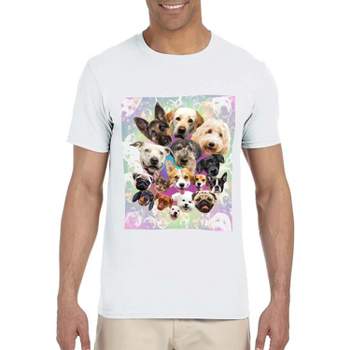 Cute Puppies And Dogs Pop Art Collage Mens Shirt Puppies Galore