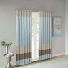 VYNXARIA 50*84"Transitional pintucking window panel,Blue Multi(Only 1 Pc Panel) - 2 of 4
