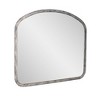 Howard Elliott 42"x36" Arched Metal Framed Wall and Accent Mirror Silver: Industrial Rustic, No Assembly Required - 4 of 4