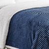 Plazatex Soft Plush Corduroy High Pile Fleece Lined Oversized Blankets All Season Comfort for Bedroom or Lounging on Couch - 4 of 4