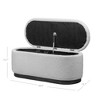 Nordlys Bouclé and Wood Storage Bench Modern Design Style Upholstery Entry - 4 of 4