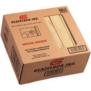 Glazelock 8in Natural Pine Wood Shims - 1 of 4
