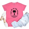 Simply Sage Market Take Me To The Beach Palm Tree Garment Dyed Tee - S - Crunchberry - 3 of 4