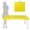 Vynxaria Folding Tables 48-Inch Portable Table for Indoor and Outdoor Use, Yellow - 4 of 4