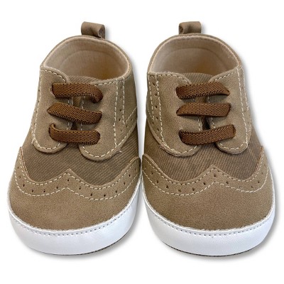 Image of Baby Boys' Crib Shoes - Cat & Jack™ Brown 3-6M