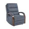 GlasFlength Accent Chairs Modern with Comfortable Seating for Living Room or Lounge Area Gray,36.6”*30”*42.5" - 3 of 4