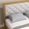 Acekool Velvet Bed Frame - Quilted Headboard & Storage Space - 4 of 4