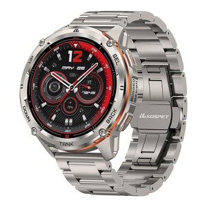 KOSPET® TANK T3 Ultra 2 1.43-In. AMOLED GPS Smartwatch with Stainless Steel Band (Silver) - 1 of 4