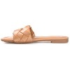 Journee Collection Womens Cassay Tru Comfort Foam Slide Low Block Heel Sandals Mocha 6 - 2 of 4