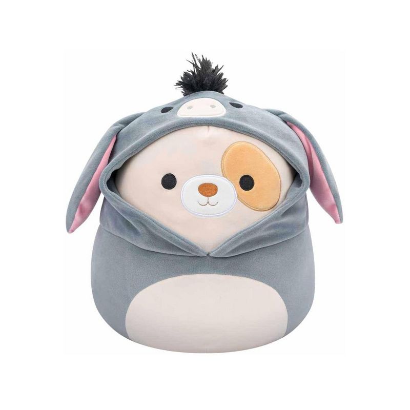 Squishmallows Easter Squad 12 Inch Plush | Harris the Dog in Donkey Hoodie, 1 of 8