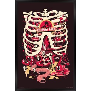 Trends International Rick And Morty - Anatomy Park Framed Wall Poster Prints - 1 of 4