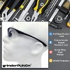 grinderPUNCH Full Lens Magnification Safety Glasses with Black Frame  Clear Lens   Magnifying Reading Eyewear (Tinted +1.00 Diopter) - 2 of 4